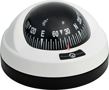 Riviera compass BAR White/Black card 100x57mm