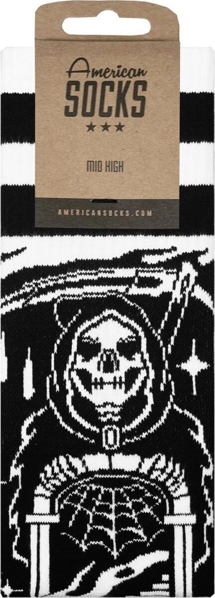 American Socks Death's Door Mid High socks, Black, One size fits most