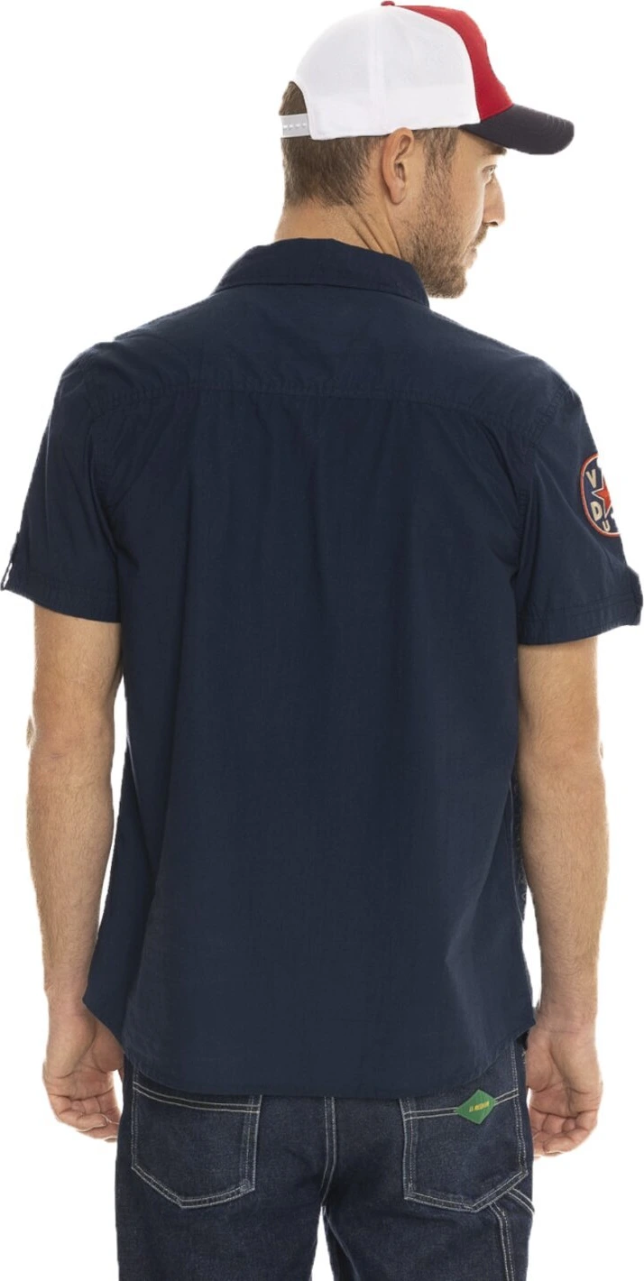 Von Dutch Popline shirt, Navy, S