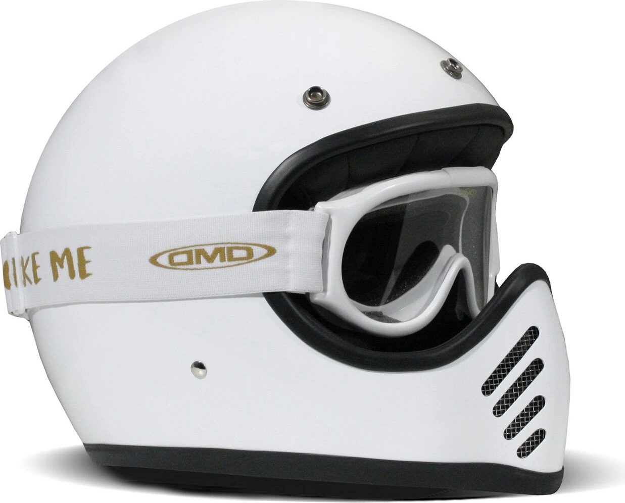 DMD Ghost white clear goggles