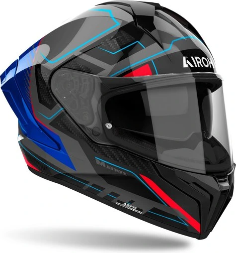 Airoh Helmet Matryx Rocket Blue/Red Gloss, XS