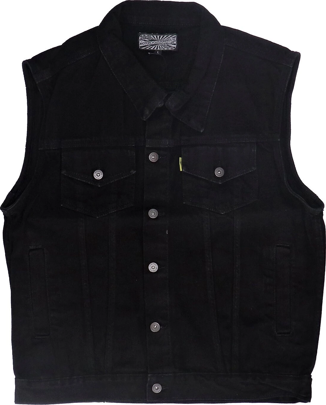 MCS denim vest, Black, 4XL