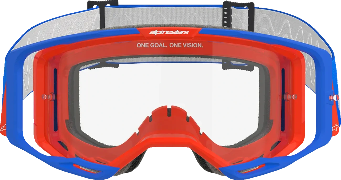 GOGGLE VISION 8 WORDMARK BL/OR CLEAR