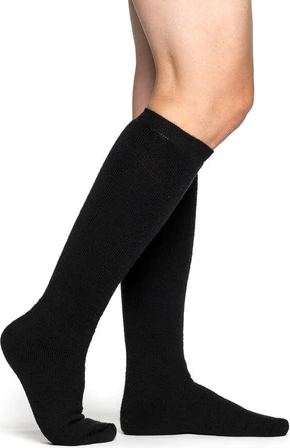 Woolpower Socks Knee-high 400 Merino black, 36-39