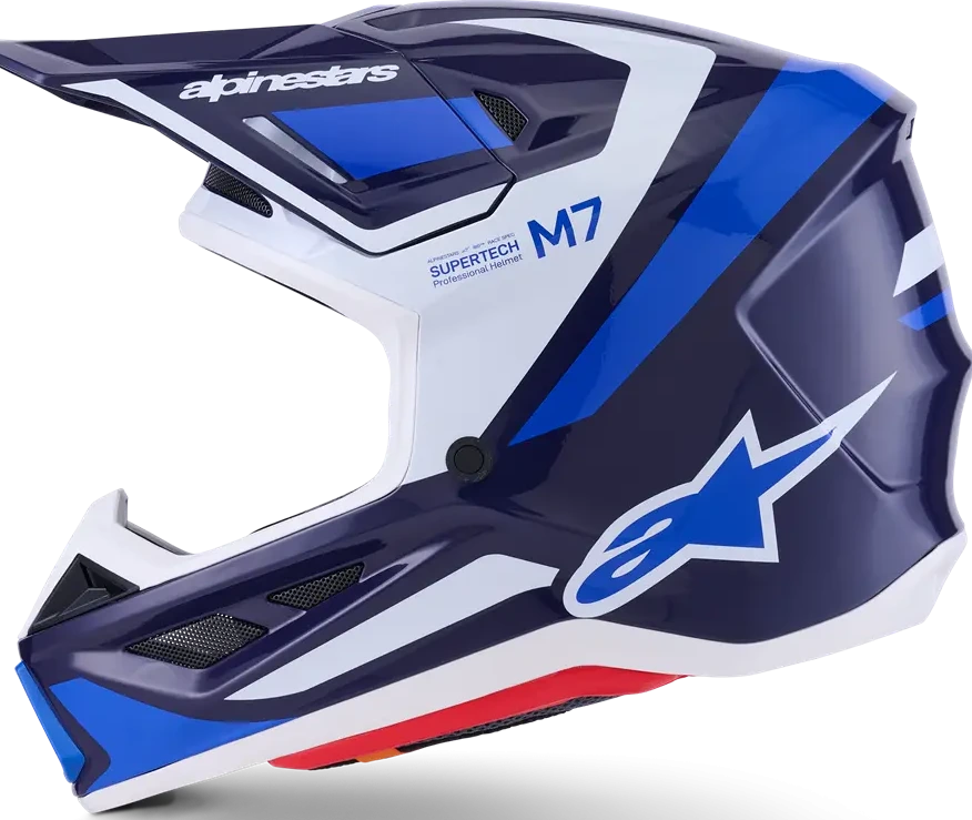 HELMET SM7 RISE BLUE/WHITE XS