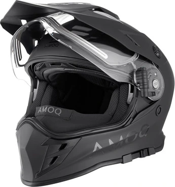 AMOQ Adaptor Helmet Electric Visor Blackout, XS