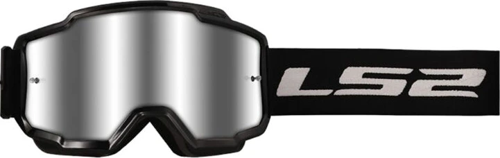 LS2 CHARGER GOGGLE - Black/Silver Visor