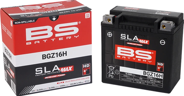 BS Battery BGZ16H (FA) SLA MAX - Noslēgts un aktivēts