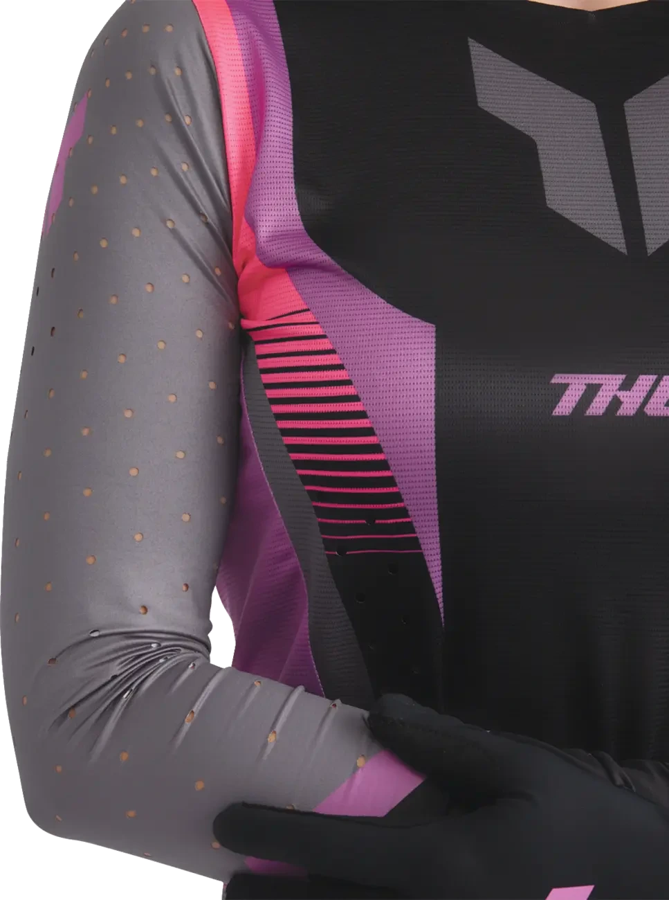 JERSEY WMN SPORTMODE VELOCITY BLK/ORC M