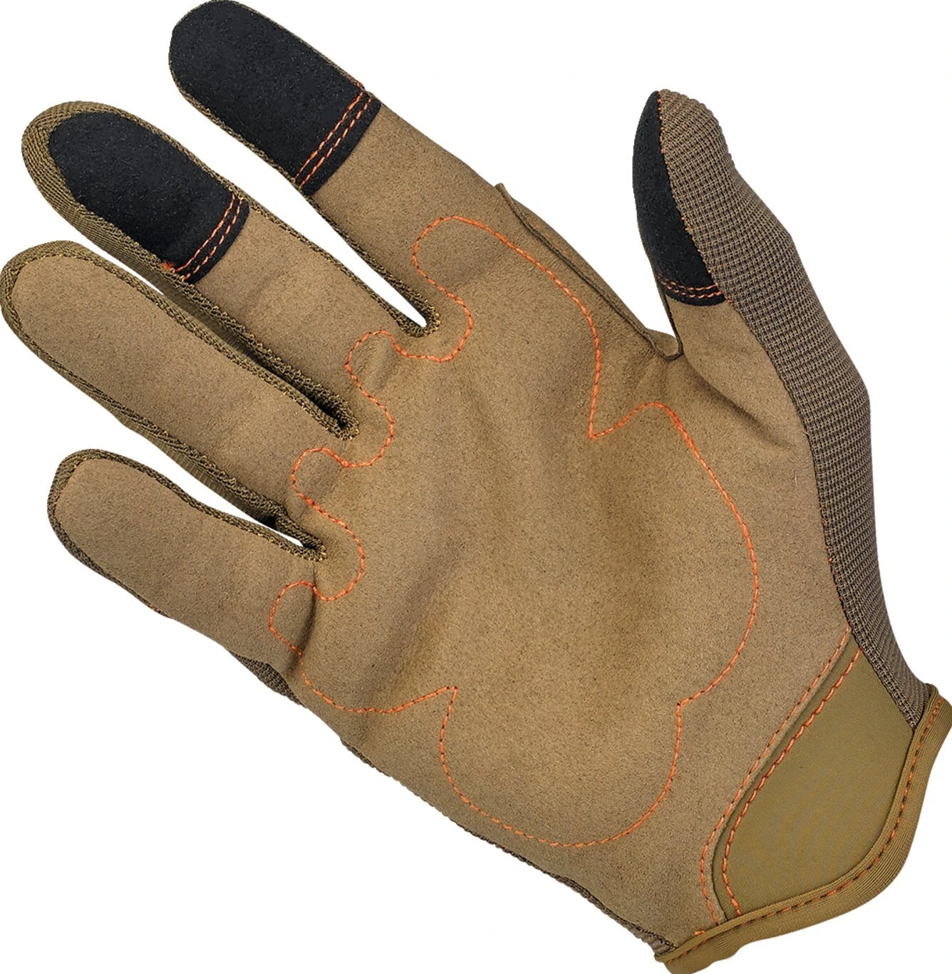 Biltwell Moto gloves, Brown, orange, XS