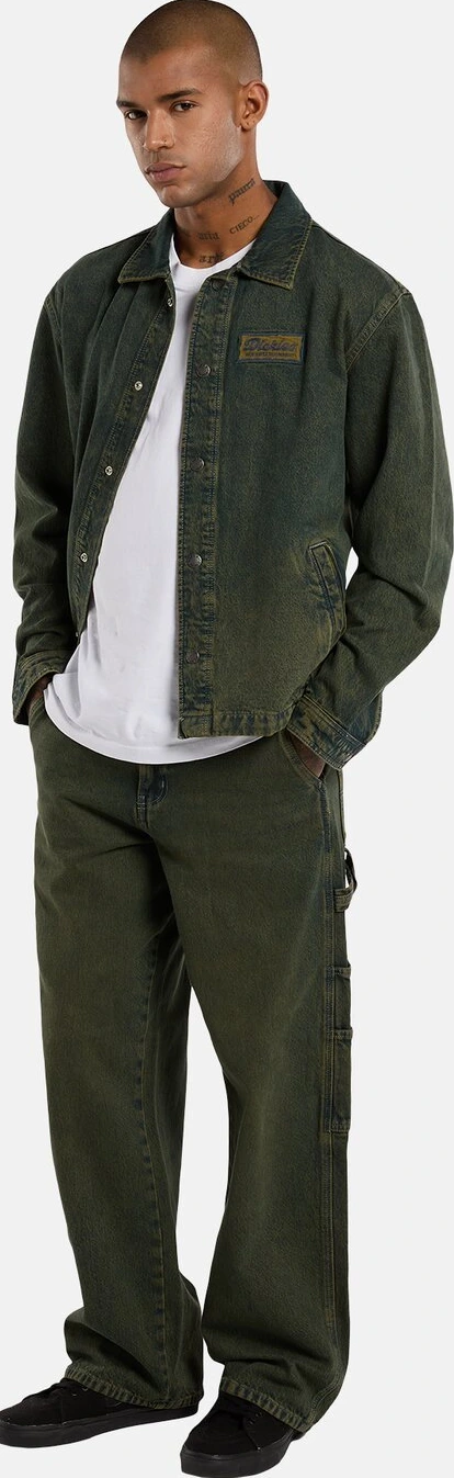 Dickies Lewistown denim jacket green tone fade, 2XL