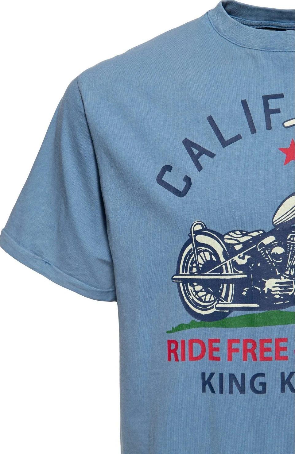 King Kerosin California t-shirt smoke blue, 3XL
