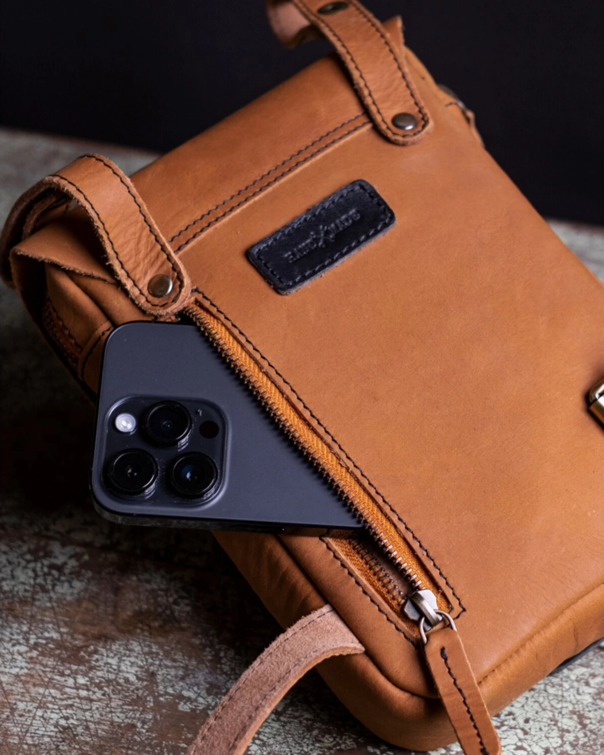 Trip Machine, Thigh bag / leg bag, tan