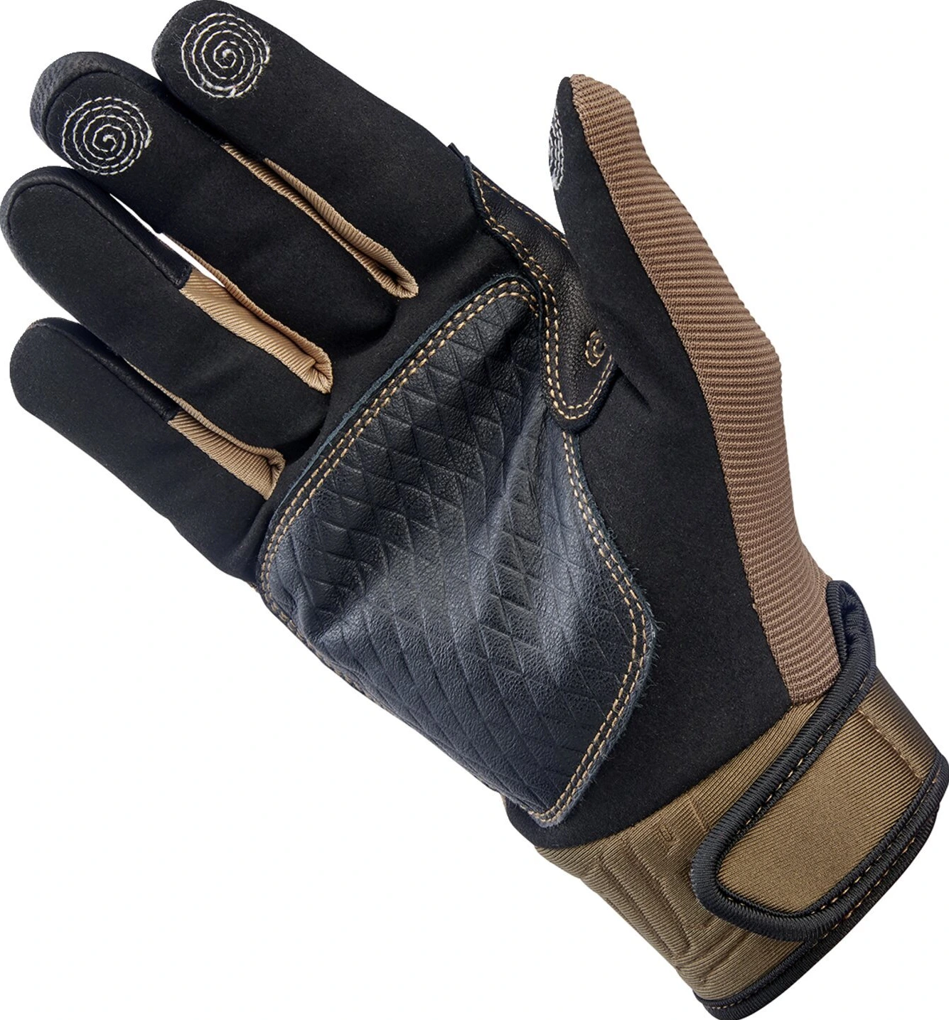 Biltwell Baja gloves, chocolate Black, Black, XS