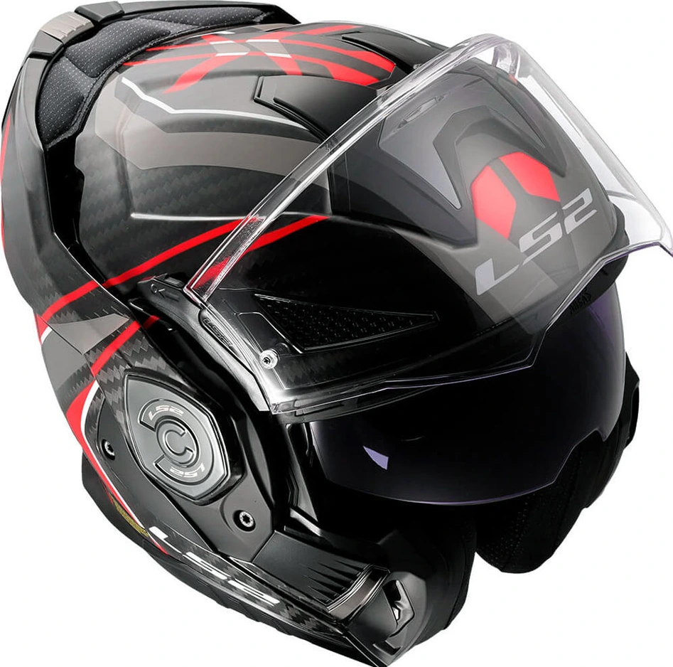 LS2 FF901 ADVANT X CARBON FUTURE II Helmet - 2XL, Red