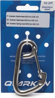 Qvarken Snap hook 8X81mm AISI 316