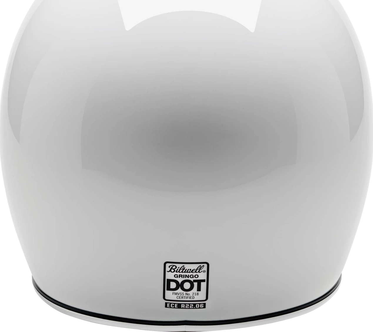 Biltwell Gringo helmet, White, XS, Gloss
