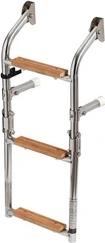 S.S/wood ladder 3 steps