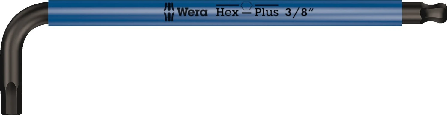 Wera hex key multicolor blue - US sizes 3/8"