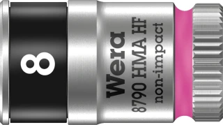 Wera Zyklop 1/4" socket with holding function - Metric 8.0