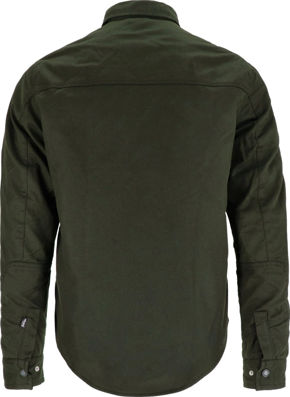 Roeg Chris wax overshirt, army Green, M