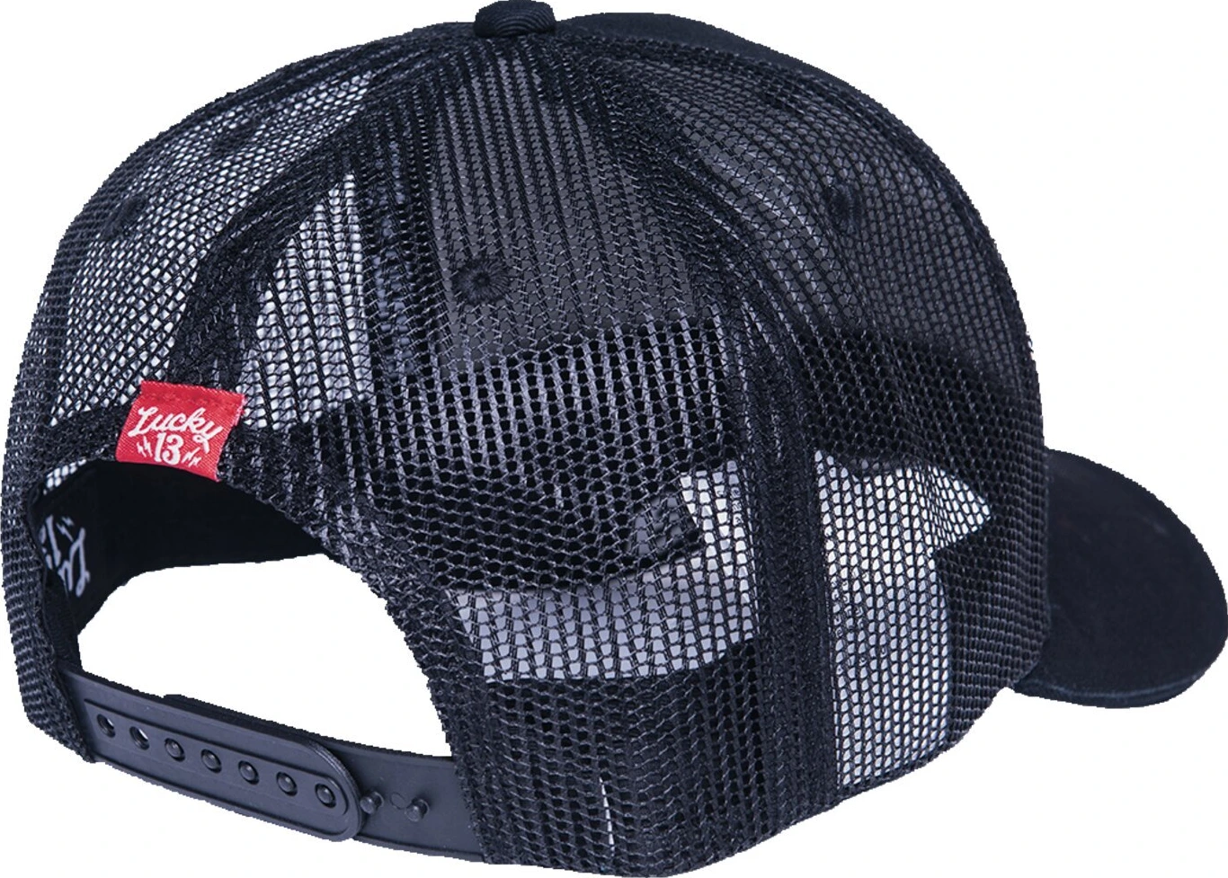 Lucky 13 Fast & Loud adj trucker cap, Black