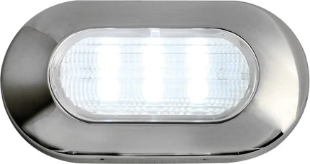 Oval 6-led courtesy light white
