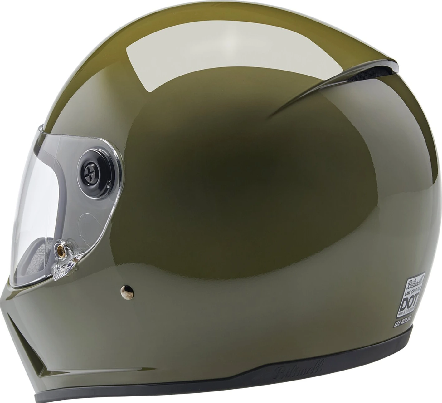 Biltwell Lane Splitter helmet, olive, Green, S, Gloss
