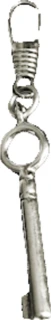 Key zipper pull