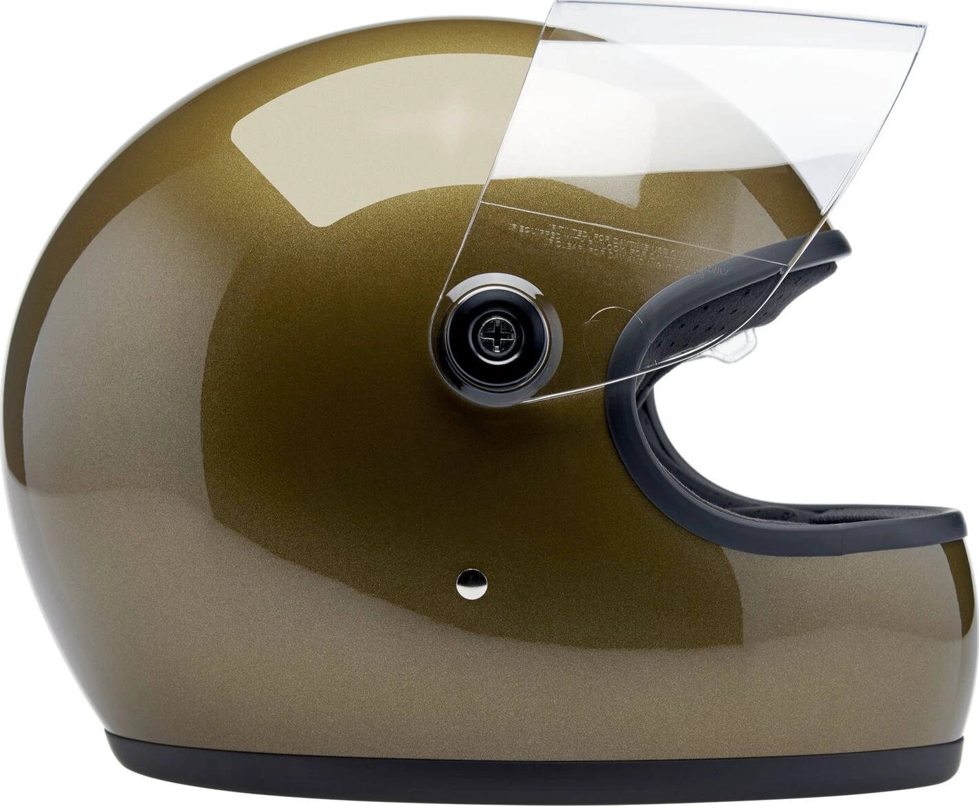 Biltwell Gringo S helmet, ugly Gold, Gold, Metallic