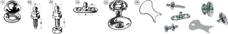 Tomax male screw + ring nut