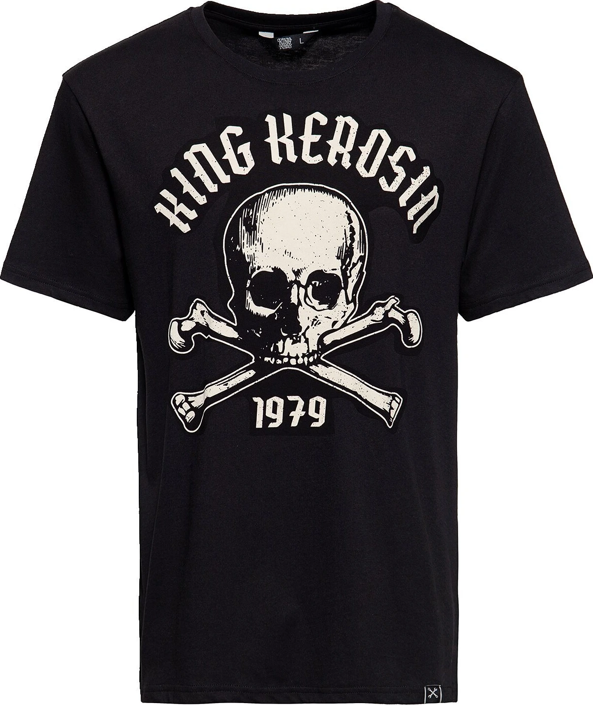 King Kerosin Skull Palma T-shirt, Black, L