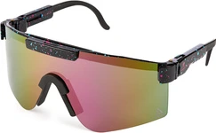 AMOQ Comet Sunglasses Black Splash - Purple Mirror