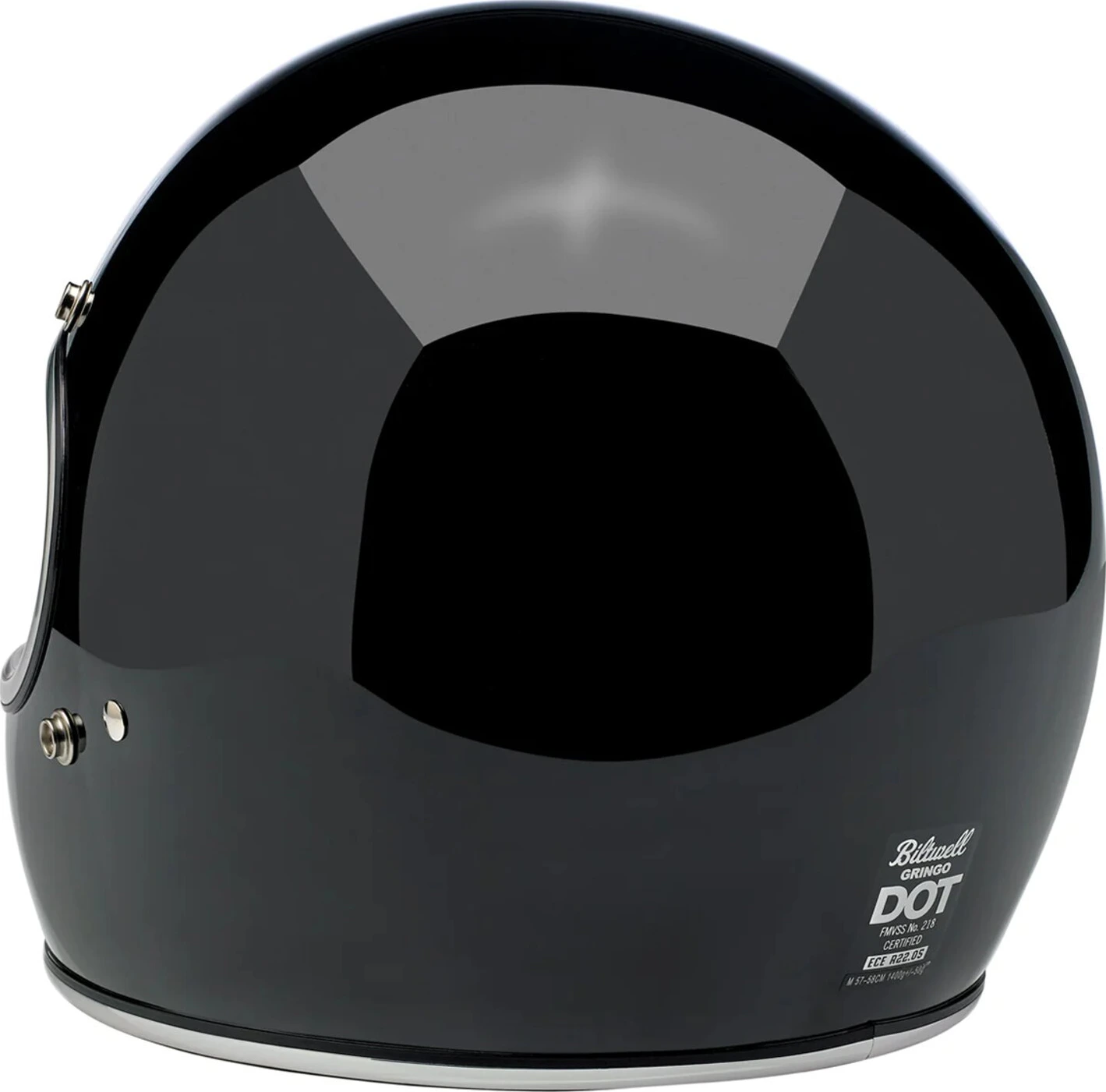 Biltwell Gringo helmet, Black, M, Gloss