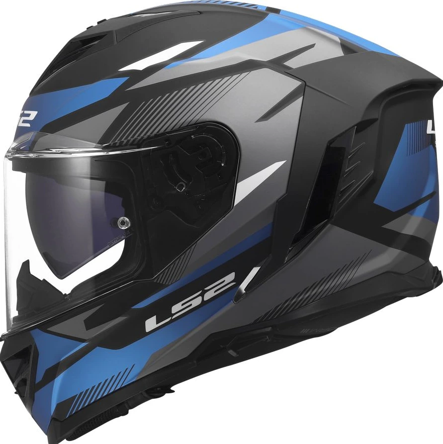 LS2 FF818 STORM III KOMAI Helmet - Black Blue, 3XL