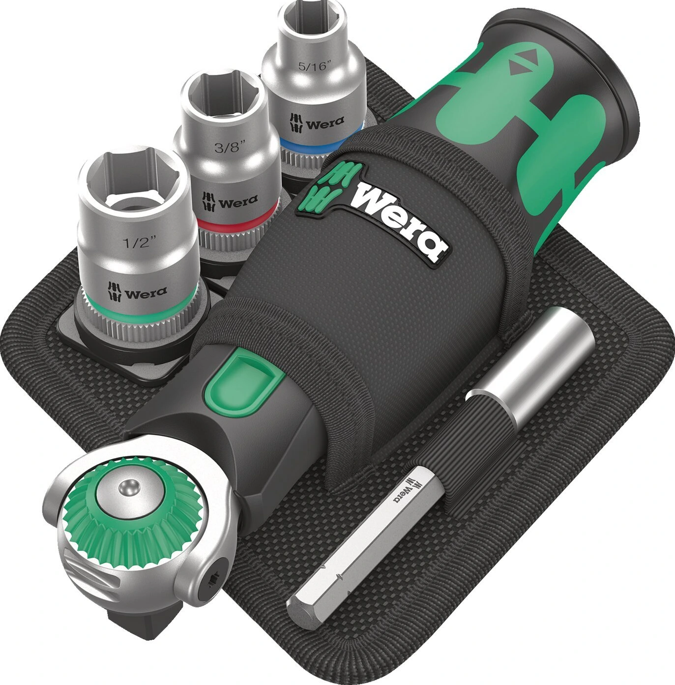Wera, Zyklop Pocket set 2 with US sockets, Black