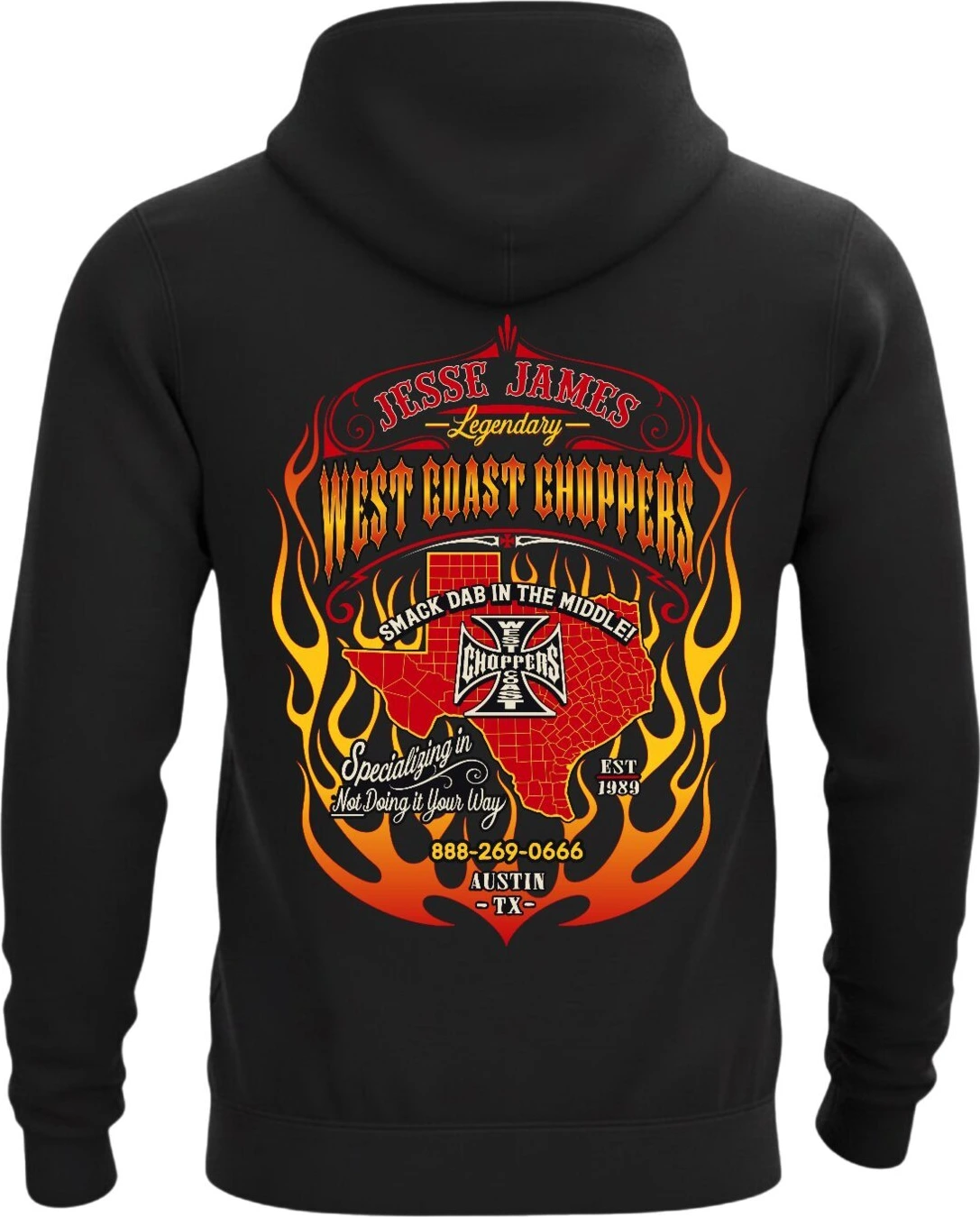 WCC Smack Dab hoodie, Black, L