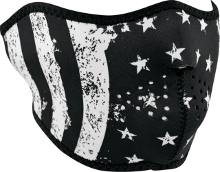ZANheadgear Half Mask neoprene white flag