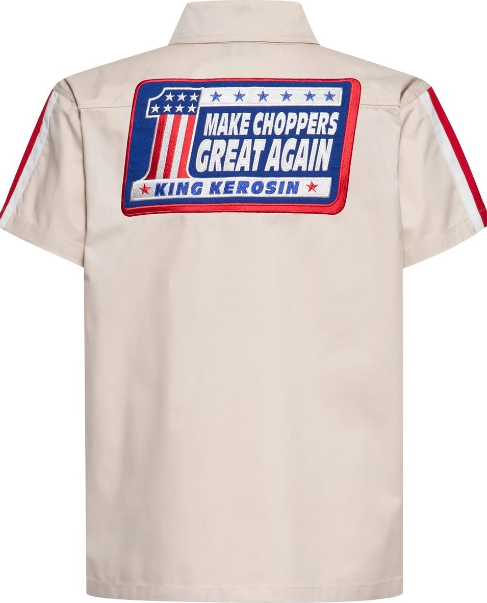 King Kerosin Make Choppers Great Again shirt, sand, L