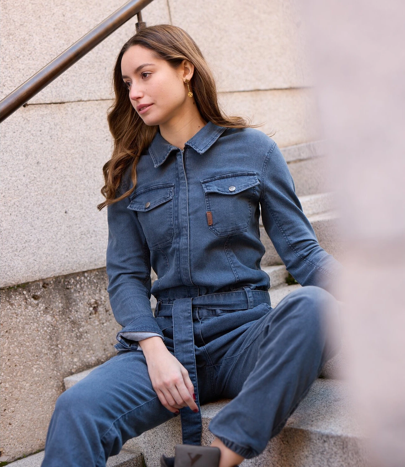 By City Black Hawk ladies overall, denim, M