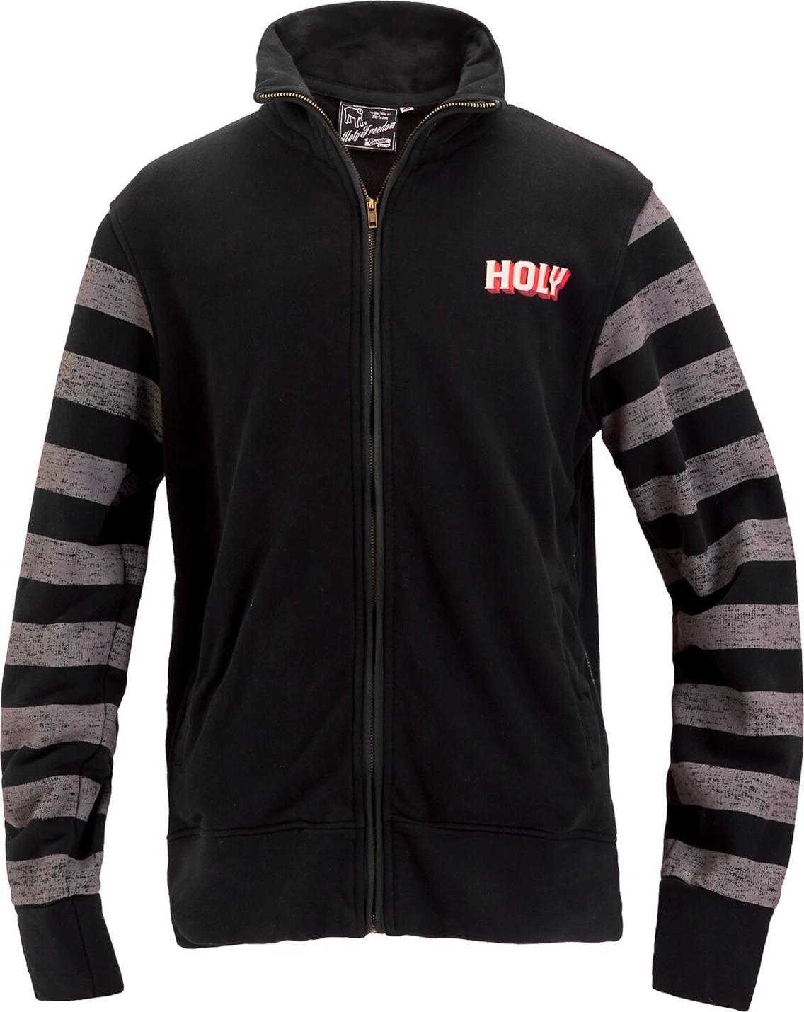 Holy Freedom Chop zip sweatshirt, Black, grey, M