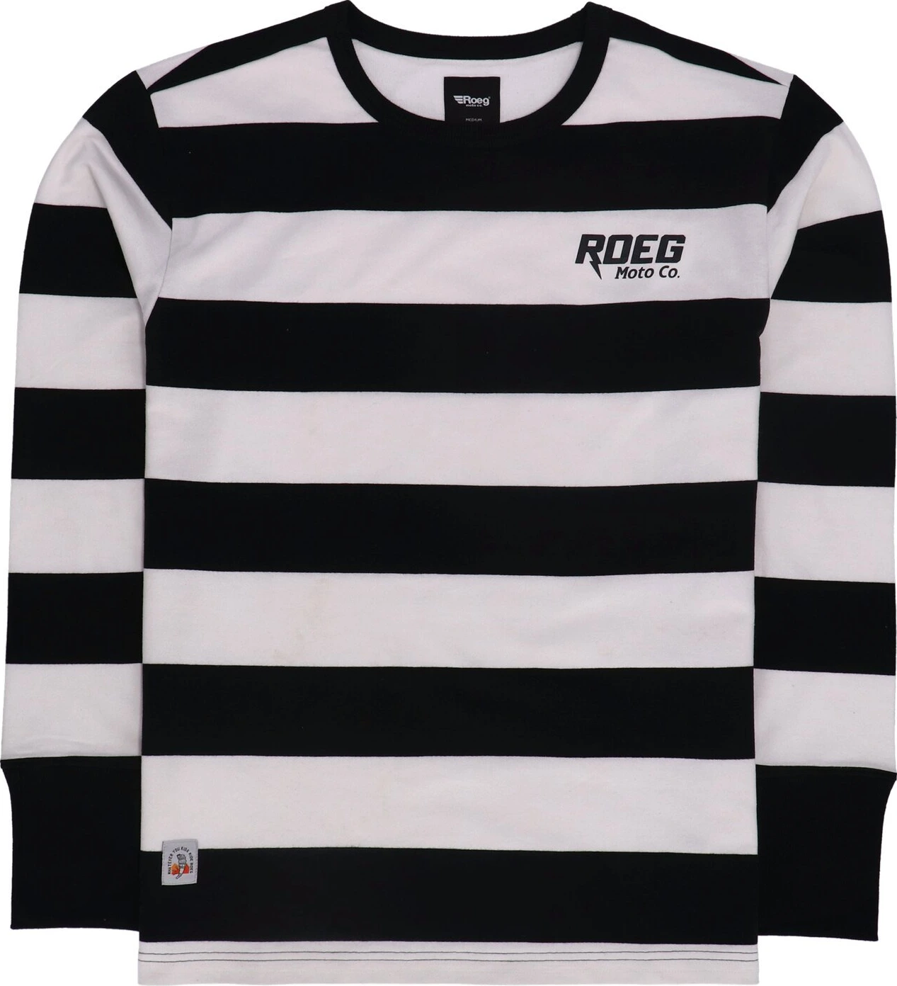 Roeg Ricky stripe jersey, White, black, S