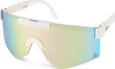 AMOQ Comet Sunglasses White - Pink Mirror