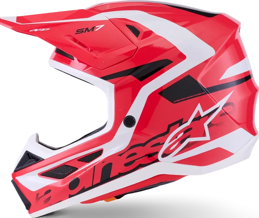HELMET SM7 DEED RED/BLK/WH XS