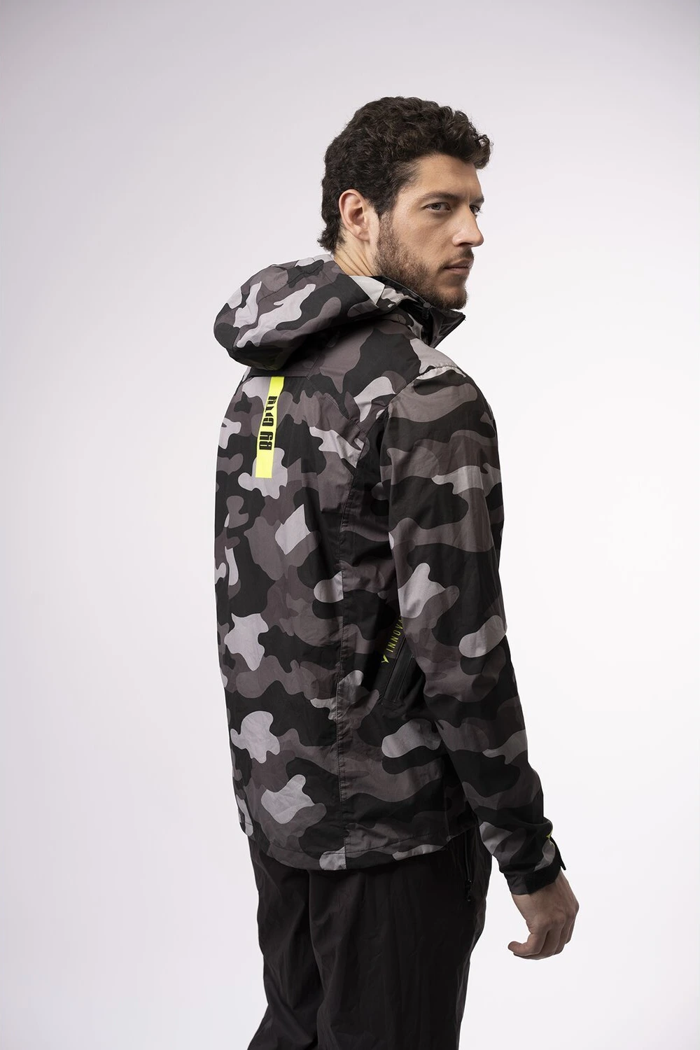 By City Military Rain jacket, Black, XL