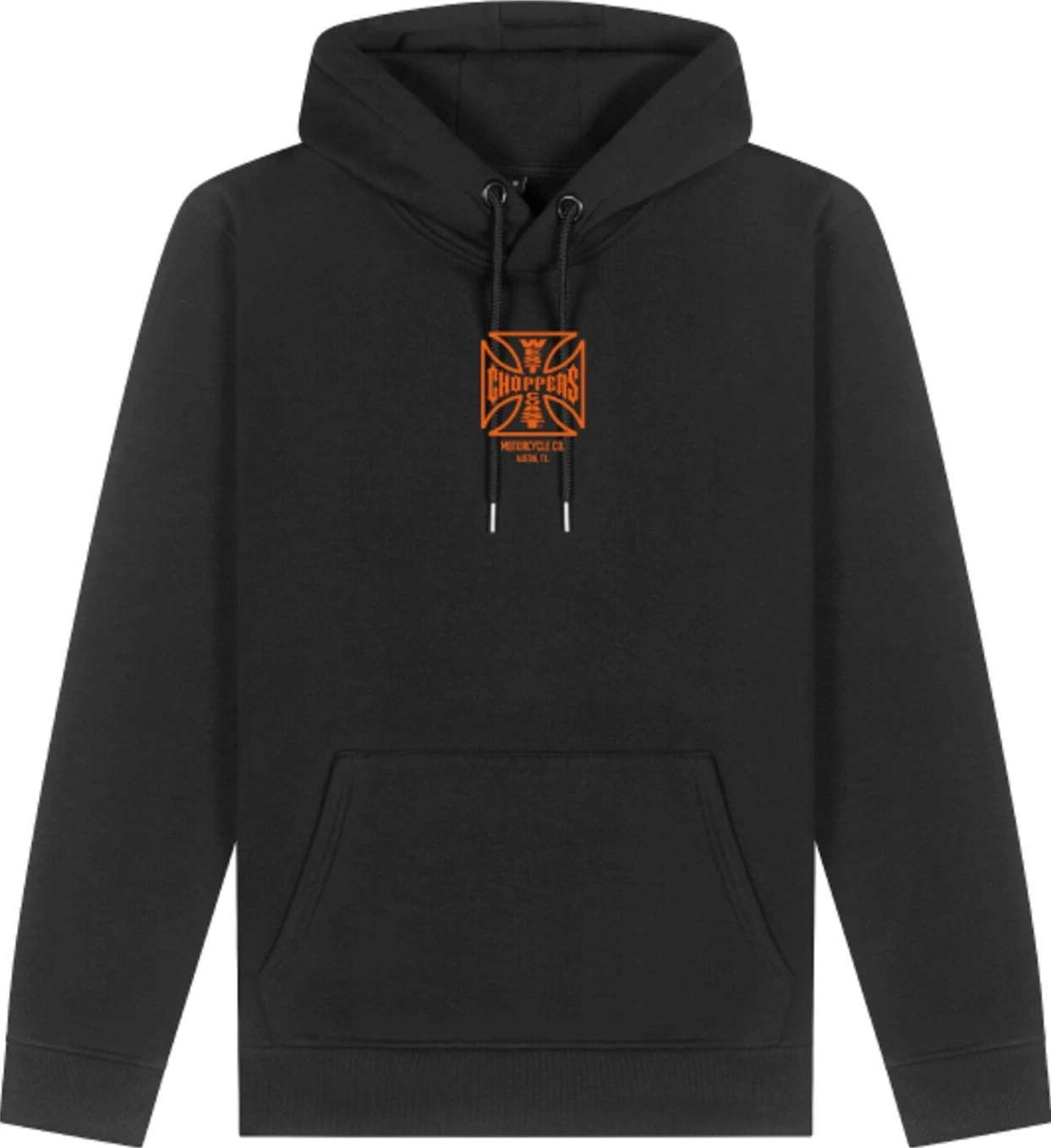WCC ATX Cross hoodie, Black, orange, S