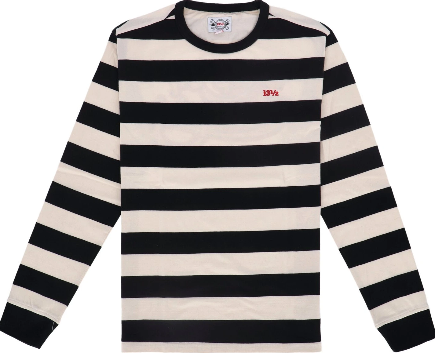 13 1/2 KOC long sleeve, Black, white, S