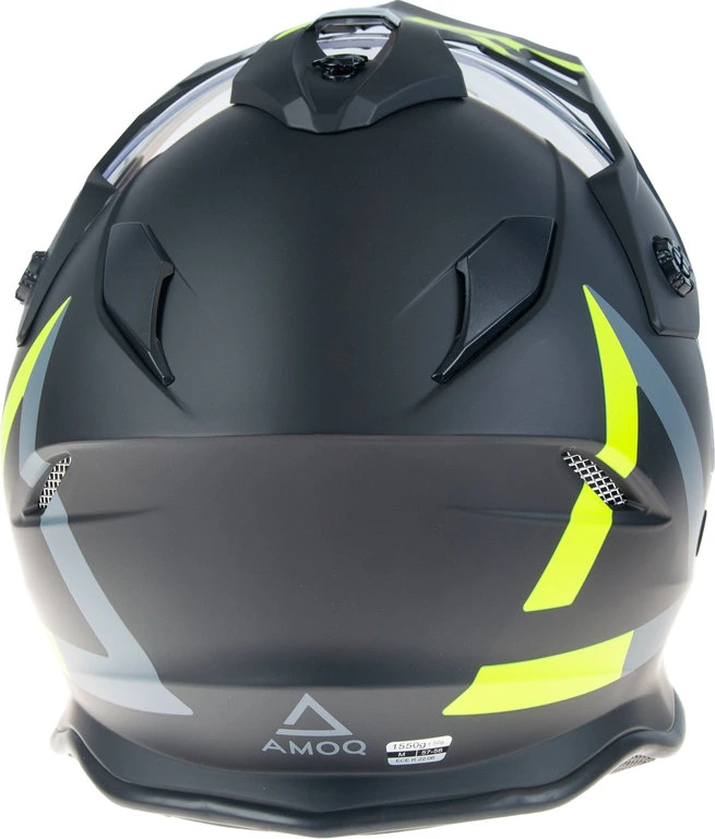 AMOQ Adaptor Electric visor Helmet Black/Yellow, XS
