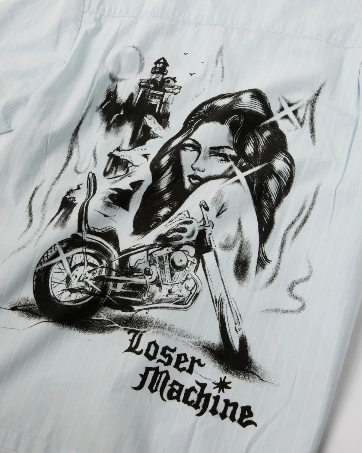 Loser Machine Attendant shirt, light blue, M