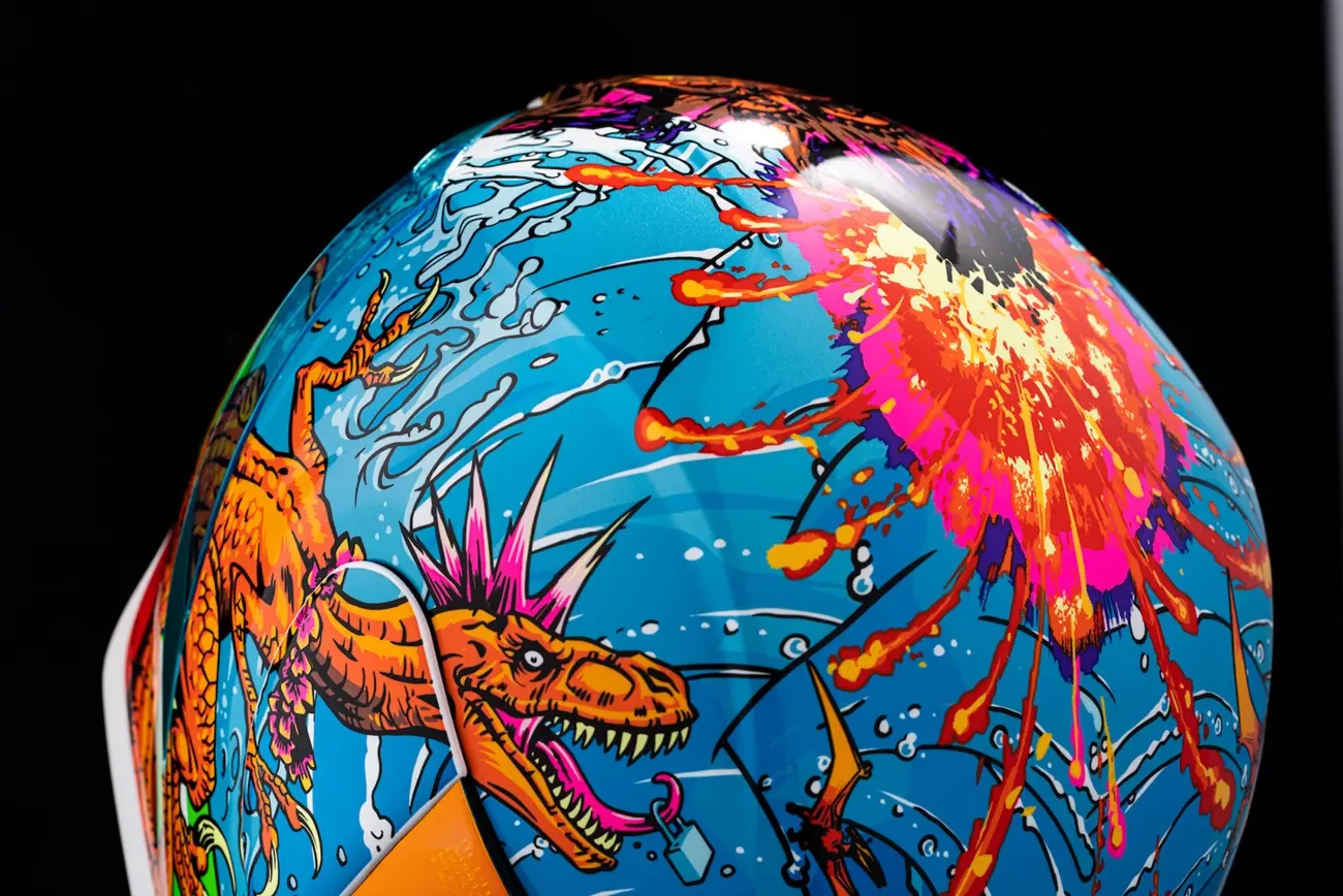 HELMET AIRFORM DINO FURY BLUE SM